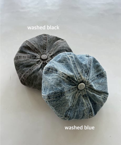 denim beret「wash」#2601-1/3