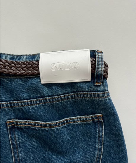 denim pt「3D curve」#8662959(ベルト付き)