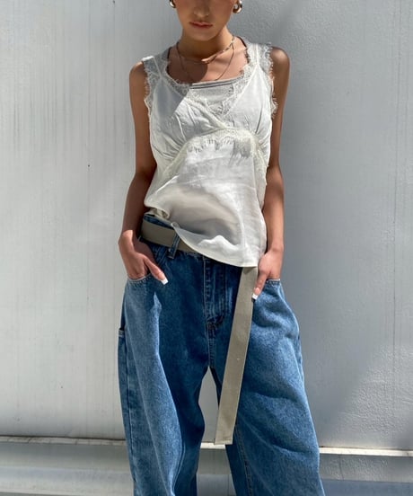 rib short tanktop「box」#1273