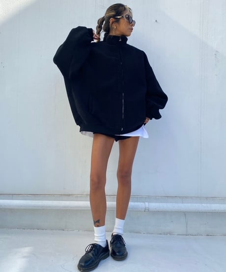 stand neck blouson「boa」#22616