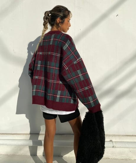 check knit「tartan」#0899