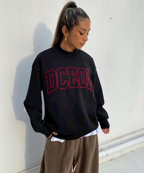 high neck sw「flocky font」#2162859(裏起毛）