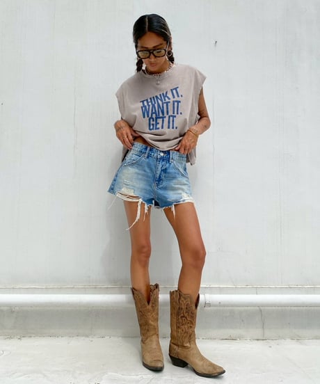 denim shorts「cutoff」#26057964
