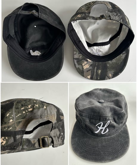 flat top cap「H」#2603-2/2