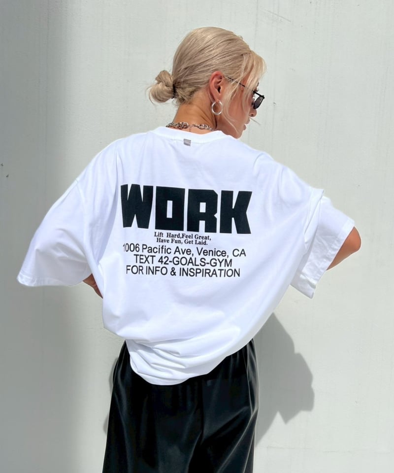 oversized T 「WORK」 #61232 | tablethotel-sūdo