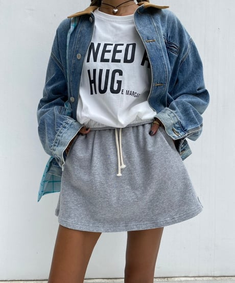 wide tee「HUG」#3271
