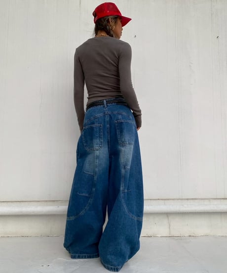 oversized pt「color barrel」#68758（ベルト付き）