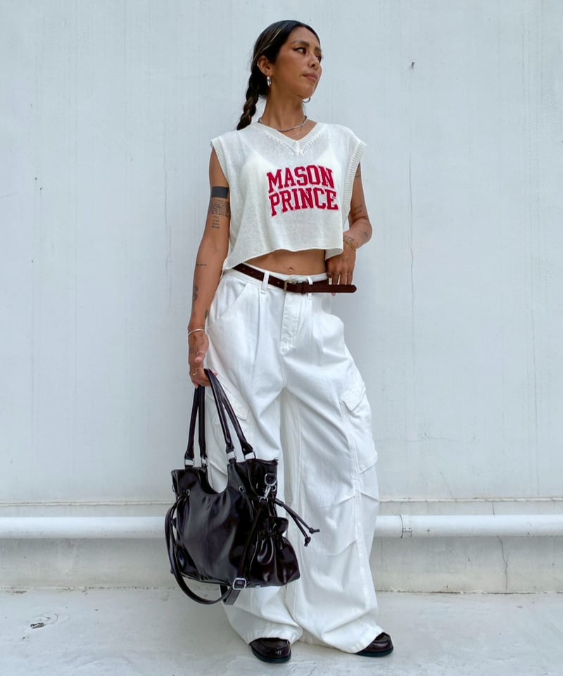【未使用】MEDI CONCEPT LOGO KNIT TANK TOP Knit Tank Top