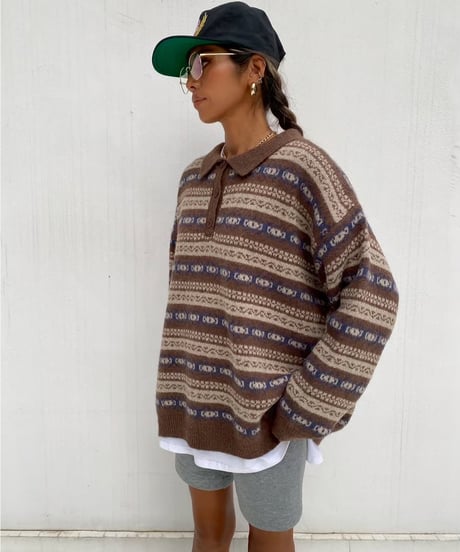 pattern knit「collar」#5066159