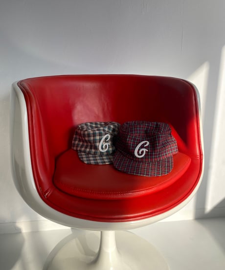 flat top cap「check G」#2509-9
