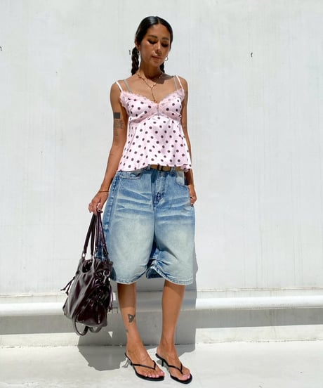 flare cami tops「dot」#00365