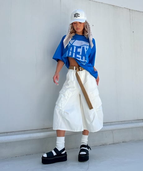 wide tee「DEN」#8386