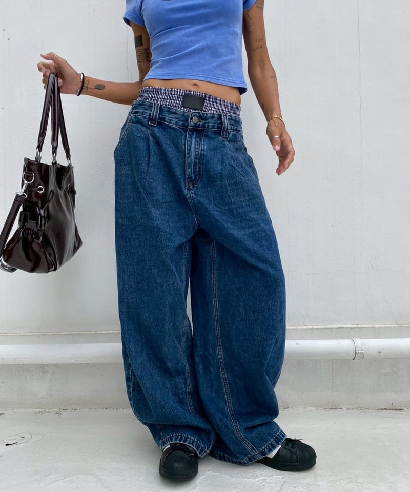 wide denim pt「layered」#7106164 | tablethotel-sūdo wide denim pt「layered」#7106164 | tablethotel-sūdo
