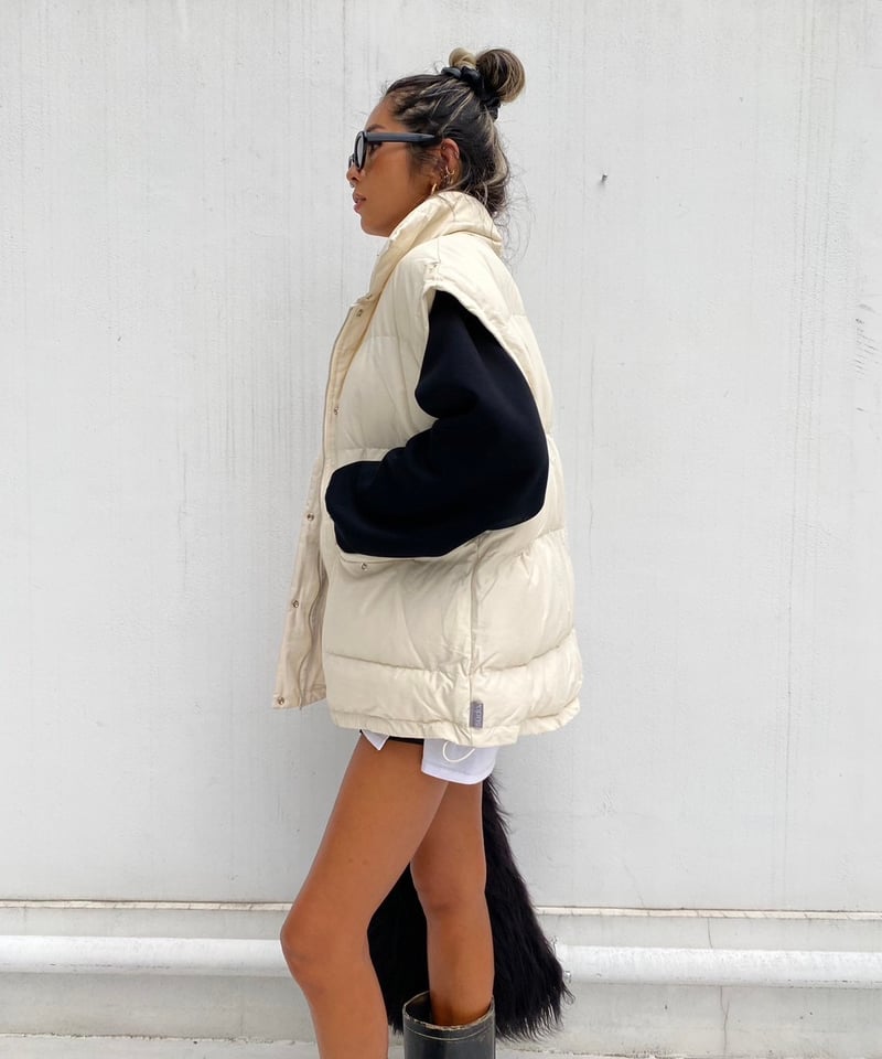 7,800→¥7,600】puffer vest「stand neck」#7005 | t