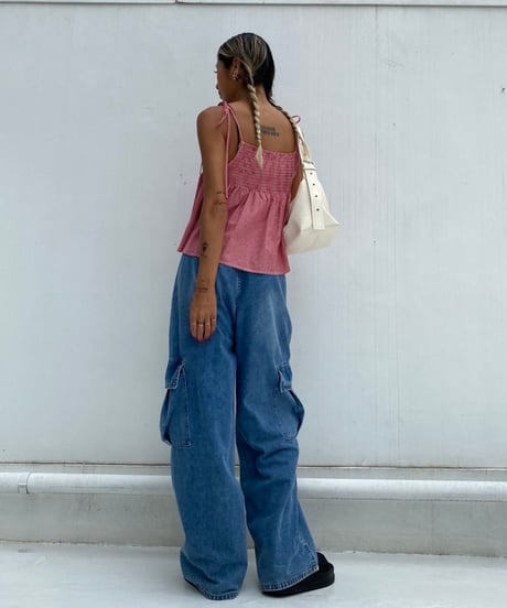 check flare cami「gingham」#6836