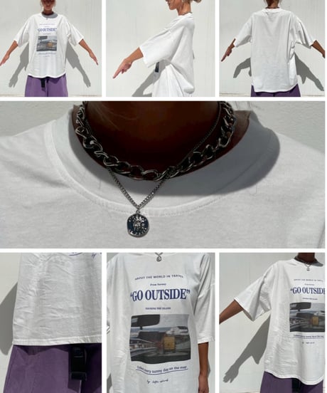 oversized T「GO OUTSIDE」#3606