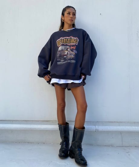 wide sw shirt「car graphic」#6251(裏起毛)