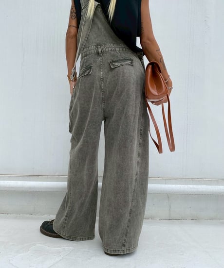 pigment overall「washed」#8209