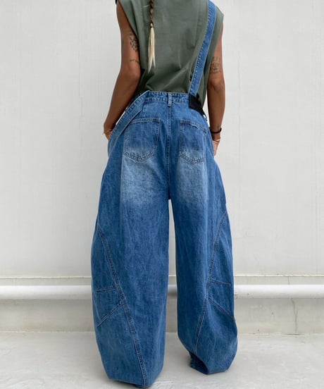 denim salopette「clash」#563063