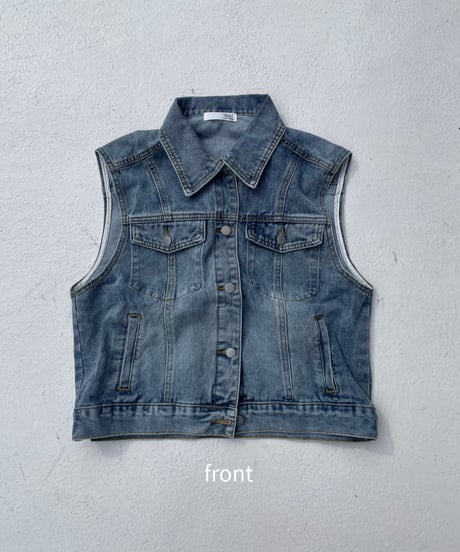 denim vest「classic」#360