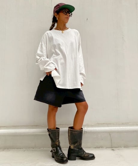 denim shorts「side rip」#1368359