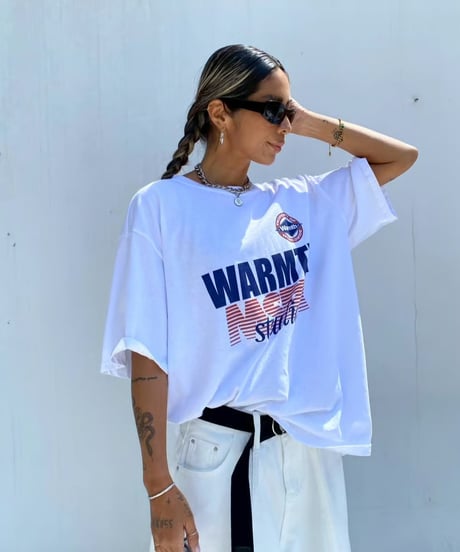 wide tee「WARMTH」#2606064