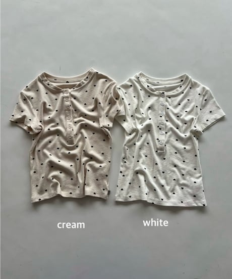henryneck tee「heart dot」#2655065
