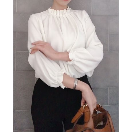 Silk touch tack blouse