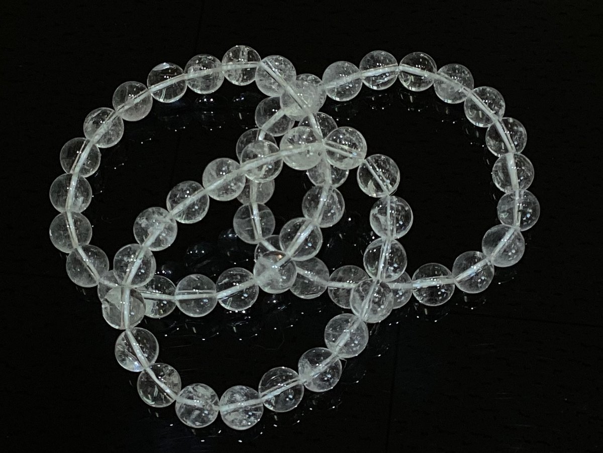 訳アリ特価】ブラジル産天然水晶AA 12mm玉ブレスレット | 数珠屋粋鳳