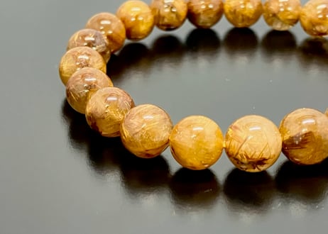 【金運・仕事】タイガールチルブレスレット　9.5㎜玉 　手首サイズ約16.5cm