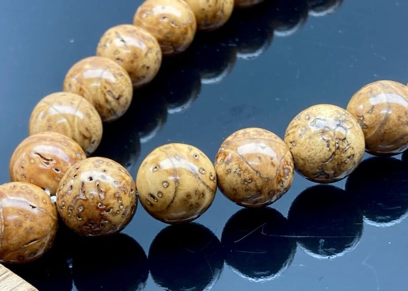 吉兆数珠ネックレス【龍眼～りゅうがん～】セミオーダー☆名入れ☆祭