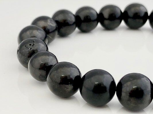 毒素を抜き取る石☆シュンガイト☆10㎜玉ブレスレット | 数珠屋粋鳳