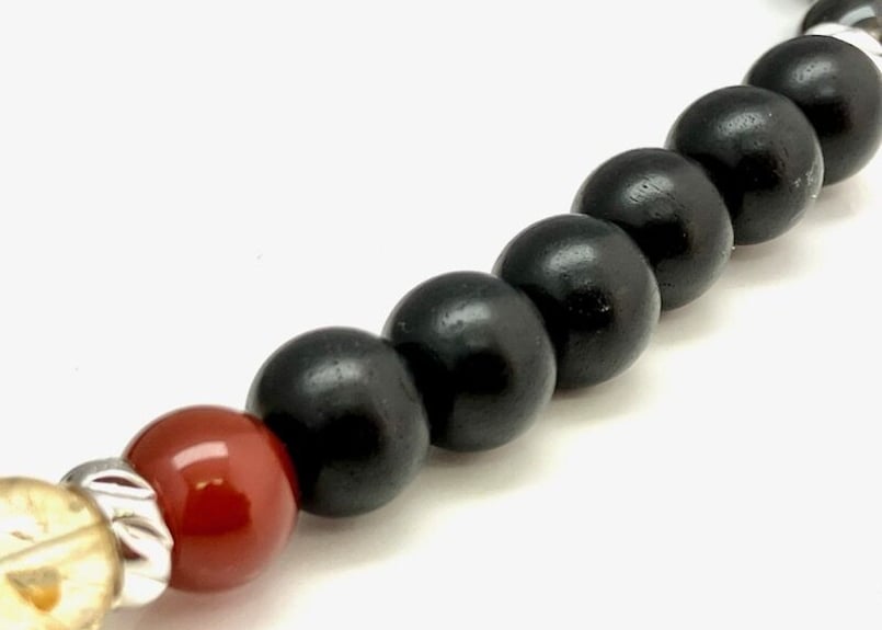 【両面フルオーダーメイド】黒檀 大サイズ（75×35×10mm）木札　ネックレス 6個】黒檀 大サイズ（75×35×9mm）祭/喧嘩札/木札/ネックレス