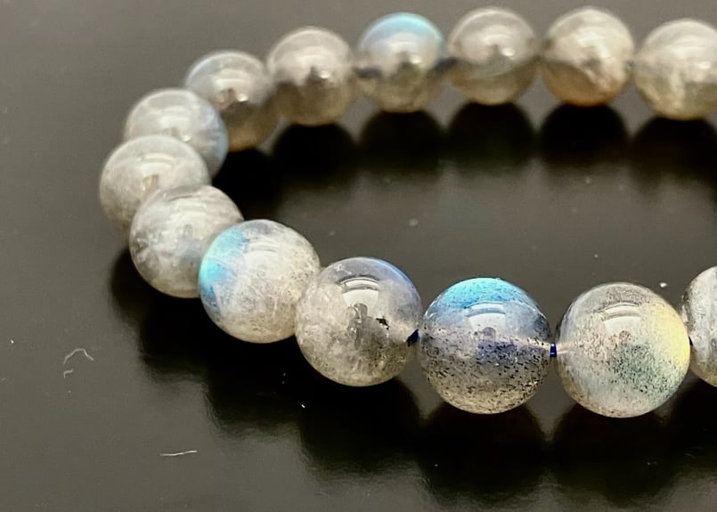 魂レベルの気づき】マダガスカル産ラブラドライト 8㎜珠 手首サイズ約