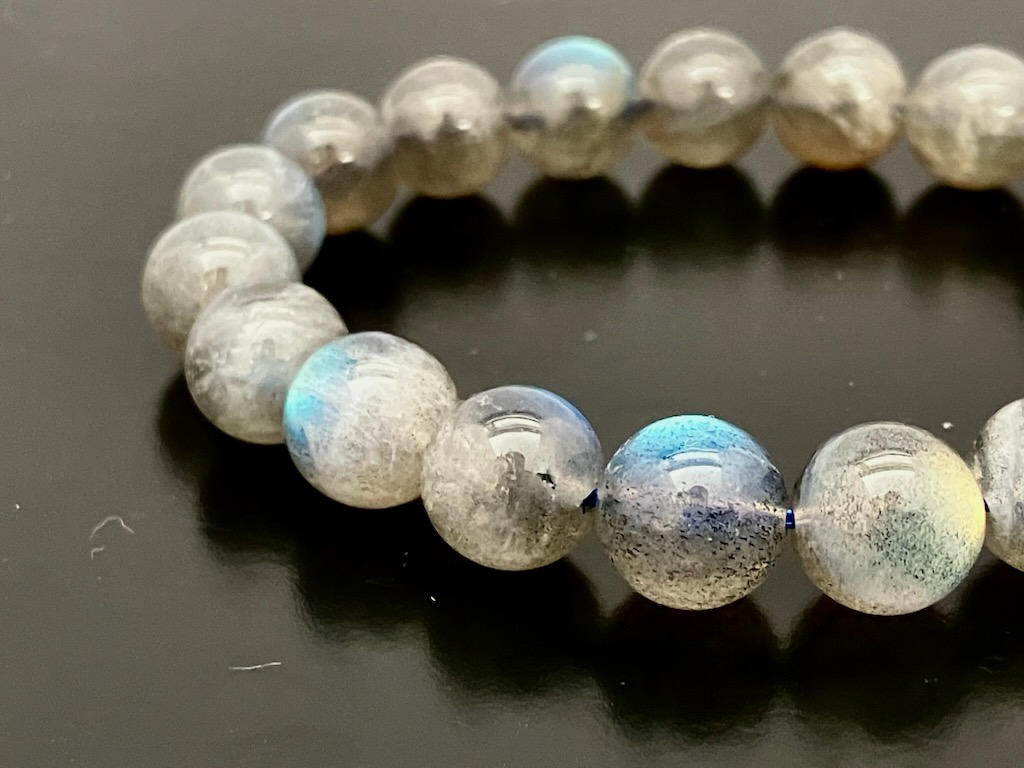 魂レベルの気づき】マダガスカル産ラブラドライト 8㎜珠 手首サイズ約
