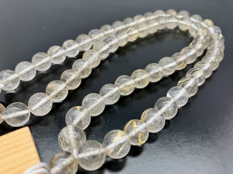 【処分価格☆】最高ランク 金針 ルチルクォーツ 108玉 数珠 ネックレス 楽天市場】最高級 金針ルチルクォーツ 11A ブレスレット 11.8mm
