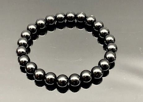 【厄除け】モリオン～黒水晶～８㎜ 玉ブレスレット　サイズ指定可