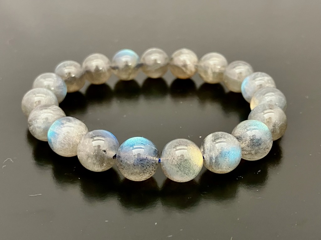 魂レベルの気づき】マダガスカル産ラブラドライト 8㎜珠 手首サイズ約