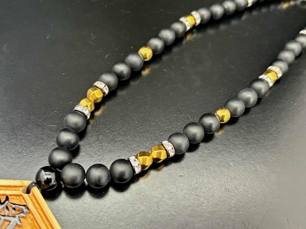 TAK-Z × WOODLUM コラボ　木製数珠ネックレス 64ecc8c5254e9466741be6d4df37c7