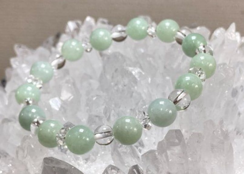願いを形に☆翡翠・水晶ブレスレット | 数珠屋粋鳳