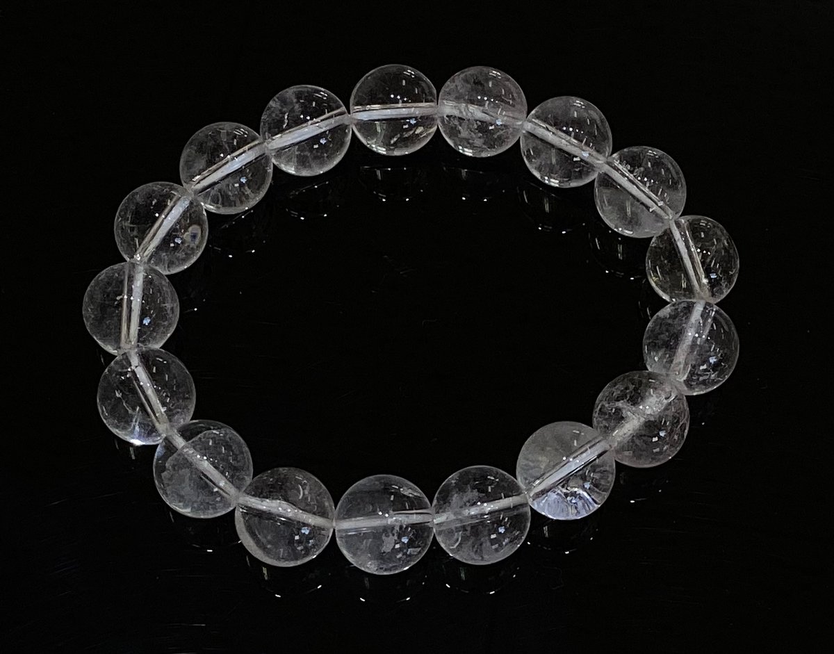 訳アリ特価】ブラジル産天然水晶AA 10㎜玉ブレスレット | 数珠屋粋鳳