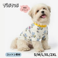 TUSTUS　ブルーエレファント Tシャツ