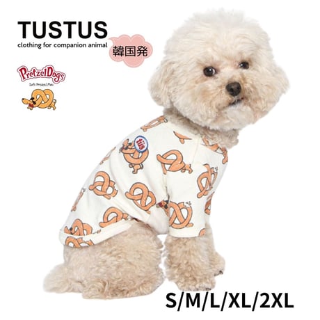 TUSTUS オリジナル Pretzel Dogs プリントTシャツ