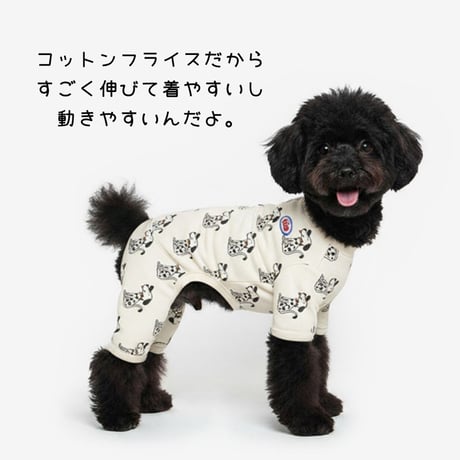 TUSTUSオリジナル ダルメシアン柄オールインワン