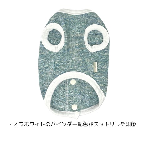 SHUBEANSオリジナル メランジ天竺背中開きトップス