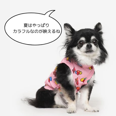 TUSTUSクーリングタンク いも虫柄