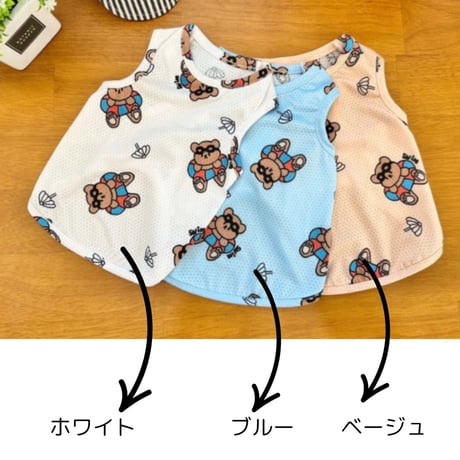 クール＆バグガード　リゾートクマプリントタンクトップ
