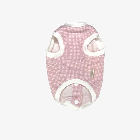 【新作5%OFF】SHUBEANSオリジナル　背中開きパステルギンガム トップス