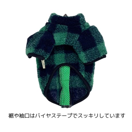 ふわふわフリースジップバックオープンジャケット
