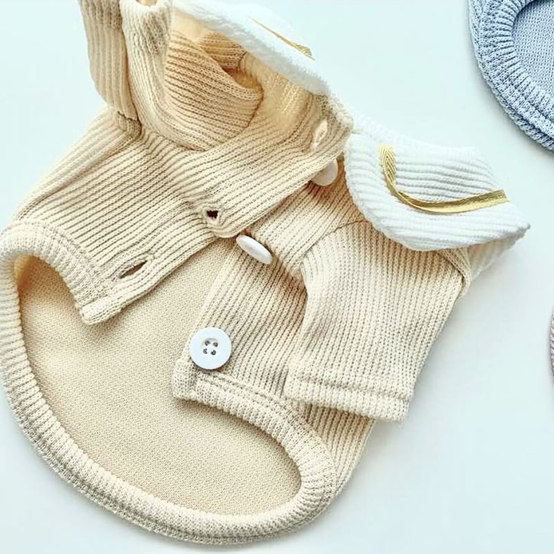 パンケーキニットセーラージャケット | shubeans_petstyle STORE 